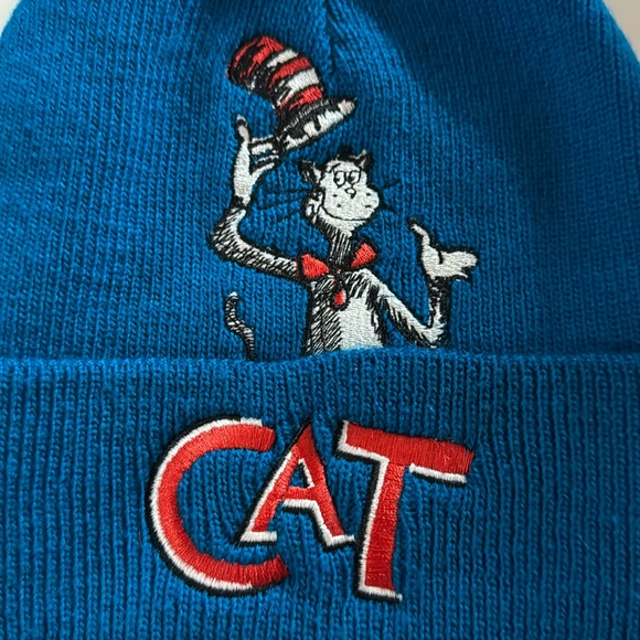 Dr Seuss The Cat In The Hat 2003 Movie Merch Blue Toque Hat Size Youth - Picture 7 of 11